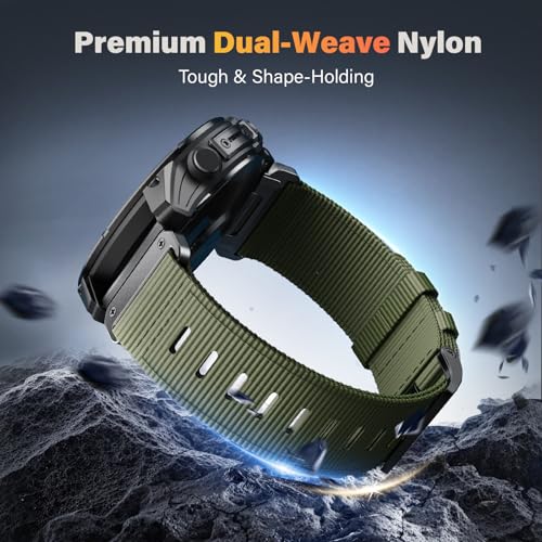 Correa compatible Nylon para reloj Garmin Fenix 22 mm miniatura 6