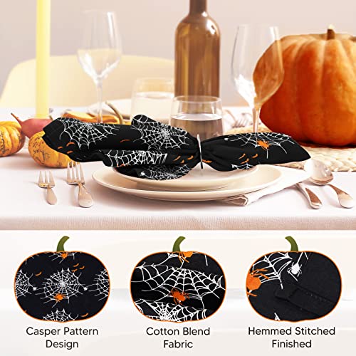 Utopia Kitchen Spider Web Cloth Napkins [12 Pack, 18X18 Inch] Cotton Blend Washable And Reusable Table Dinner Napkins For Hotel, Lunch, Restaurant, Weddings, Event And Parties #TOP3