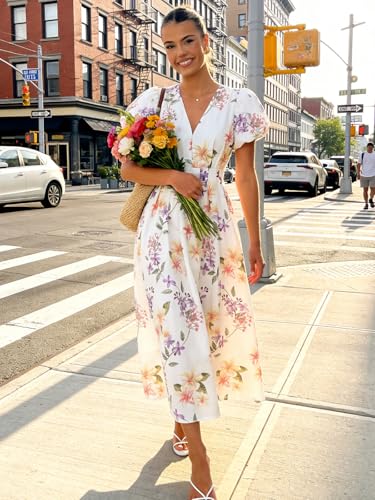 Image of Flessibili Womens Summer Floral Maxi Dress Wedding Guest Party Long Dresses 2026