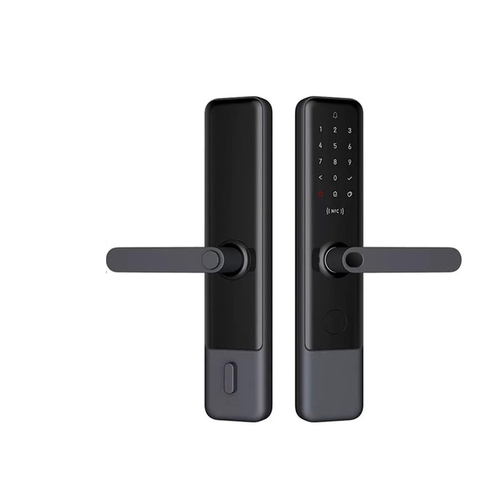 Serrure intelligente, Serrure De Porte Intelligente N200 : Déverrouillage Par Empreinte Digitale, Bluetooth, Mot Passe Et NFC, Compatible Avec La Sonnette. Fonctionne Parfaitement(N200 40-80mm NFC)