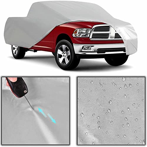 Image of Pickup Truck Cover Universal All Weather Heavy Outdoor Replacement for Pickup Truck up to 230 L x 75 W x 65 H Inch