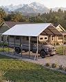 GarveeLife 20x25 ft Vertical Roof Metal Carport, Heavy-Duty 2 Cars Car Port
