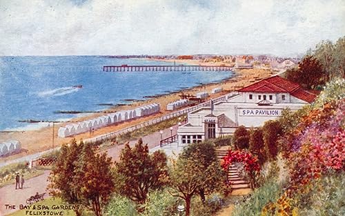 Affiche Toile la baie Felixstowe Alfred Robert Quinton 60x90cm