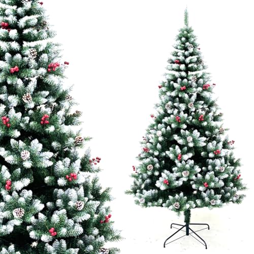 BAKAJI Albero di Natale Mingerl Super Folto con Base a Croce in...