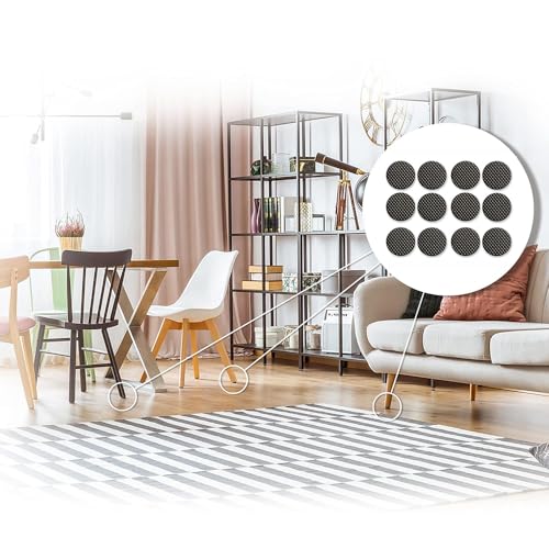 Image of Fapiwen Round Silicone Furniture Pads, 12 Pcs, 25 x 4 mm
