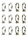 Clip-on Earring Converter. 12 Pair! Turn Any Post or Stud Earring Into a Clip-on Earring!