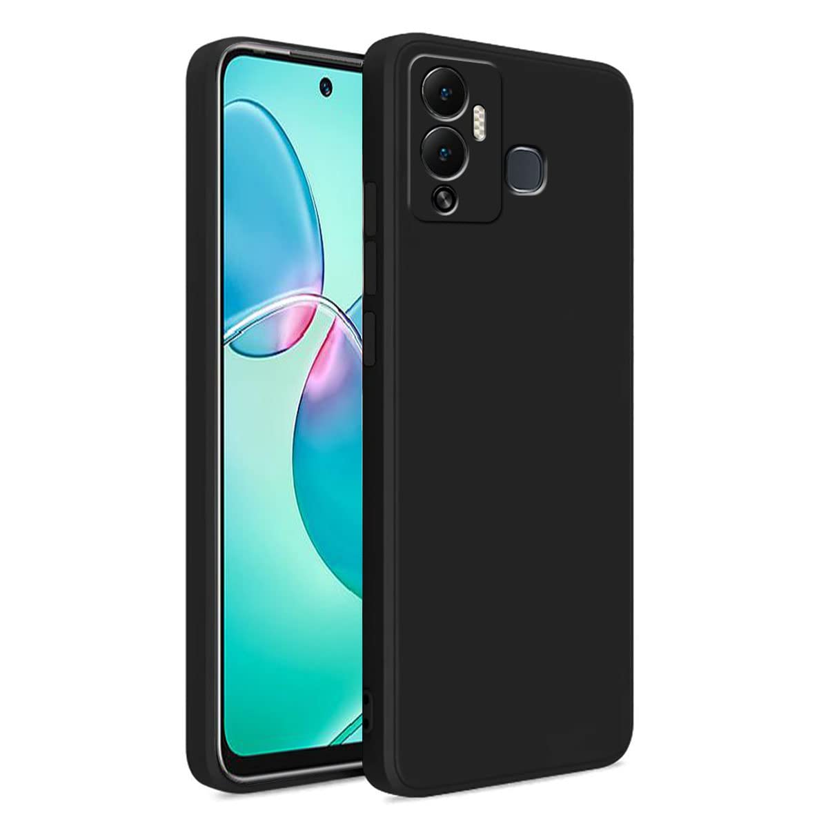 LIRAMARK Silicone Soft Back Cover Case for Infinix Hot 12 Play (Black) (B0BS664PJB) Amazon Price History, Amazon Price Tracker