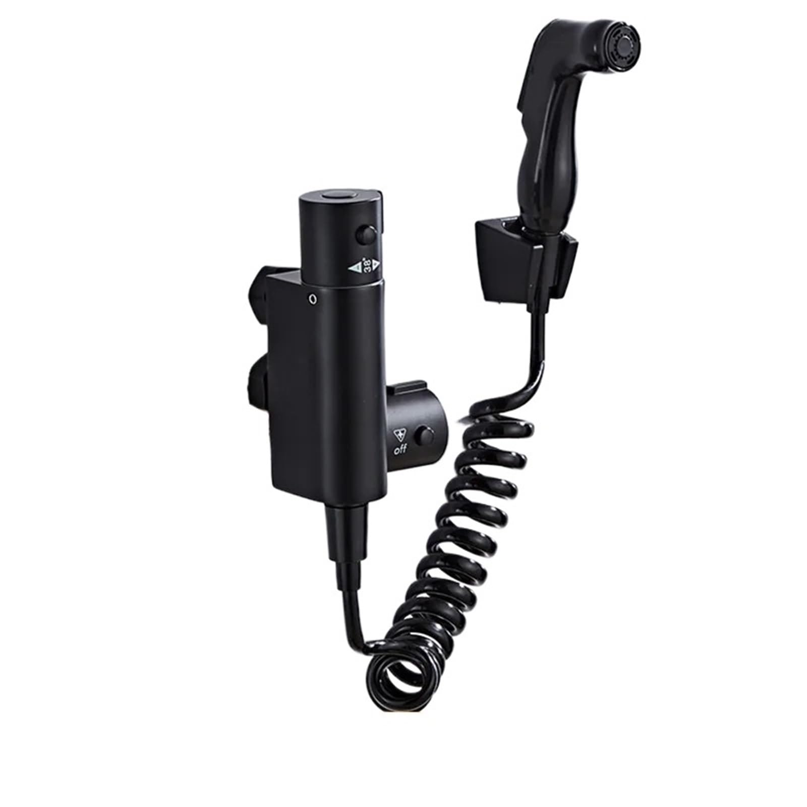 ZYCHSJXA Thermostatic Wall-Mounted Bathroom Shower Bidet Toilet Faucet Hygienic Crane Square Mixer Portable Sprayer(DVPEN01-SL)