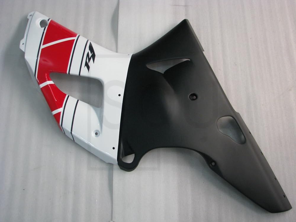 Carenature per 1998 1999 YZF-1000 R1 YZF 1000 R1 98 99 Kit carenature adatto per Carrozzeria per moto stampata a iniezione Nuovo ABS, colore: Bianco Nero PI022