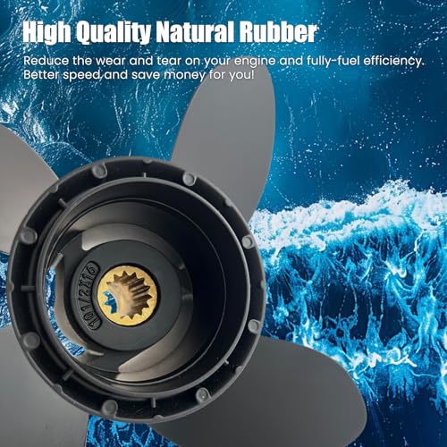 Image of Aluminum Boat Propeller fit Johnson Evinrude (10 1 /2x16(4Blade))