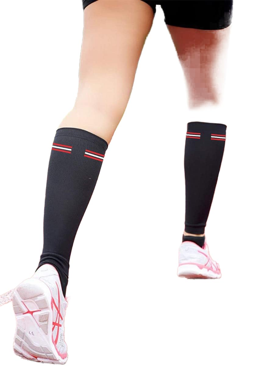 NEVER QUIT Health & Beauty Calf Support for Men Pain Relief Leg Wrap Calf Brace Compression, Calf Sleeve for Women shin Splint Support for Running Straps (Large, Black) (B0BRG47LRY) Amazon Price History, Amazon Price Tracker