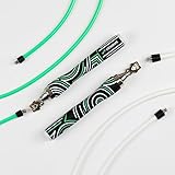 Crossrope Get Lean Set - Weighted Jump Rope- 1/4 LB and 1/2 LB Ropes - Slim Handles