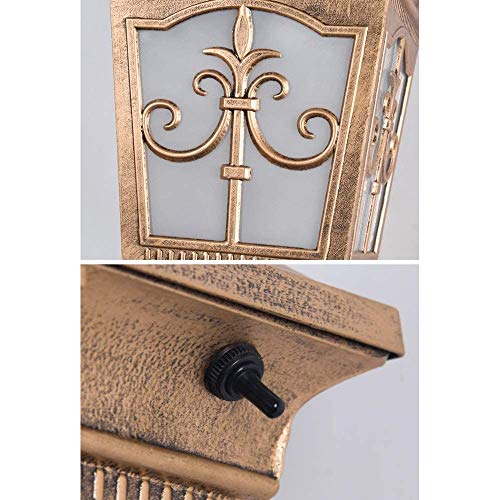Lampe murale extérieure villa haut de gamme avec diffuseur en verre robuste - 8