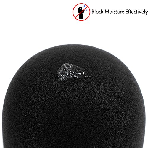 YOUSHARES Espuma para para-brisas de microfone - Capa de microfone filtro pop para-brisa e protetor