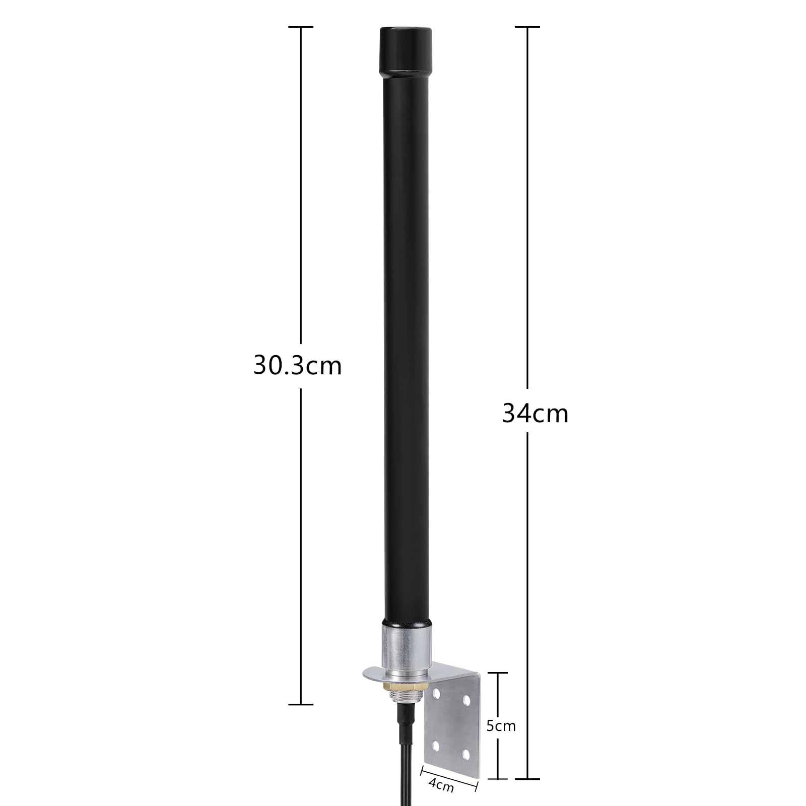 Bingfu Antenne cellulaire extérieure 4G LTE Mimo montée au mur haut gain longue portée 6dBi SMA antennes pour Spypoint Covert Tactacam Trail Game Cam téléphone portable caméra de sécurité routeur