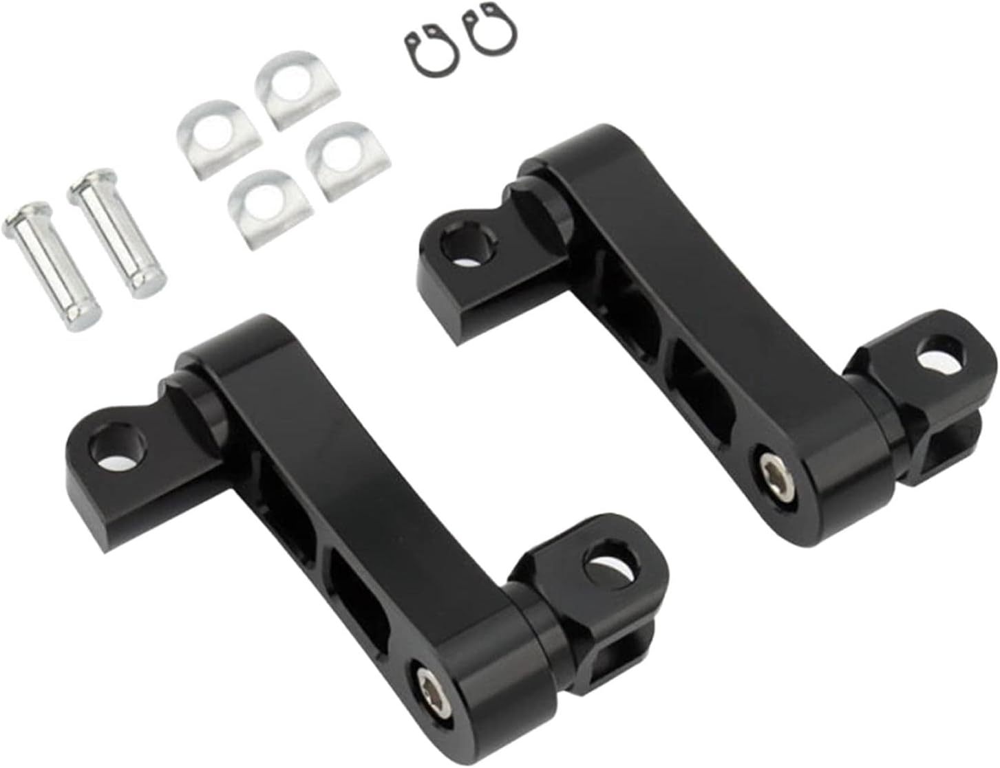 Motorcycle Passenger Rear Foot Peg Bracket Mount Kits Foot Peg Clamp Support Black|1 Pair Motorcycle Passenger Footpegs with Mountin| Foot Pegs & Pedal Pads| Parts & Accessories |