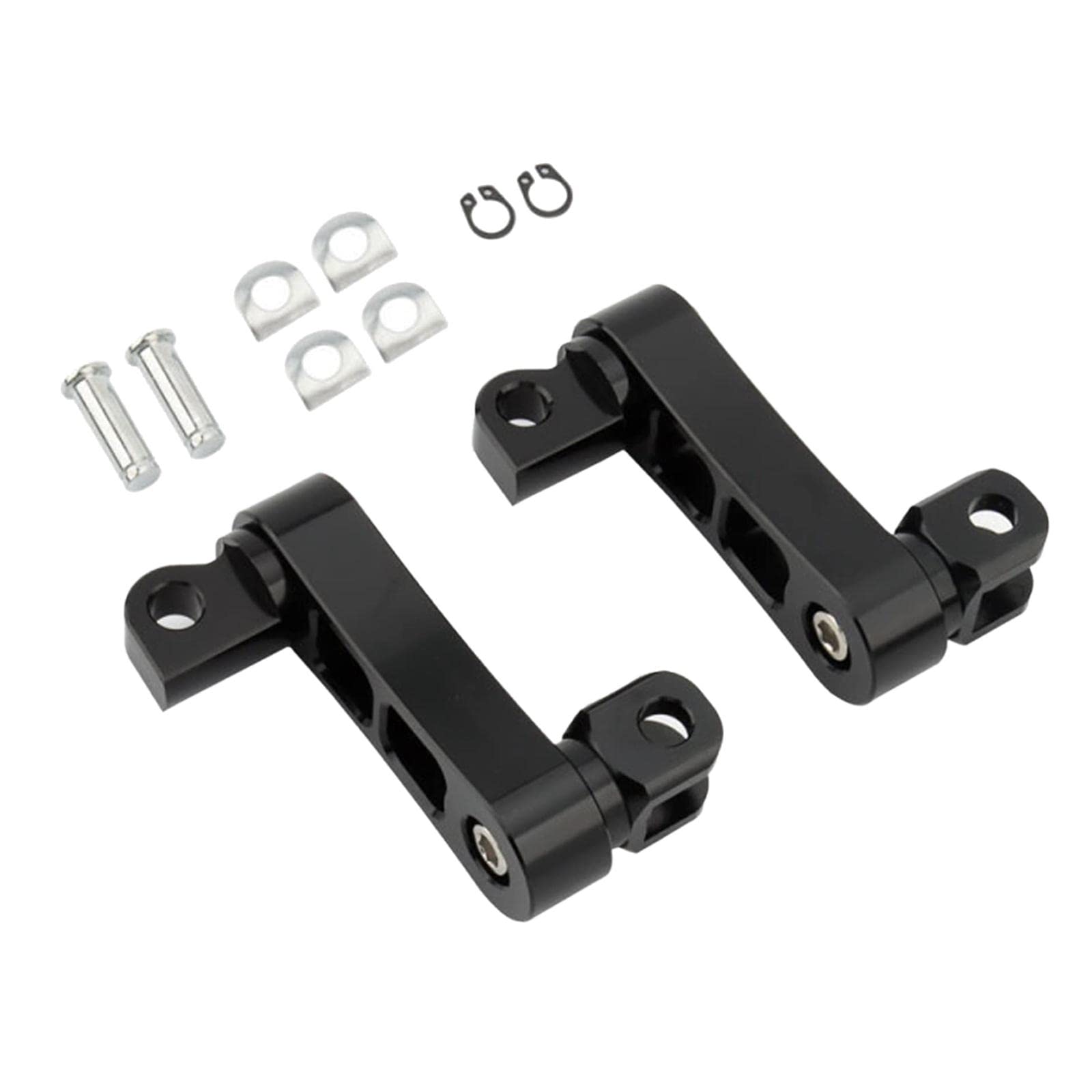 Motorcycle Passenger Rear Foot Peg Bracket Mount Kits Foot Peg Clamp Support Black|1 Pair Motorcycle Passenger Footpegs with Mountin| Foot Pegs & Pedal Pads| Parts & Accessories |
