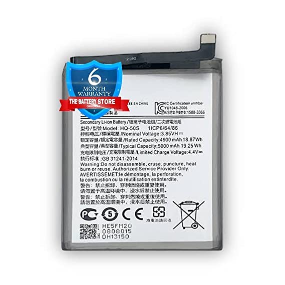 Image of THE BATTERY STORE Orignal Original Battery HQ-50S for Samsung A03, A03S, F02S, A02S, M02S, M02S, M025, A025F Battery 6 Months Warranty and High Capacity Battery Backup (for Samsung A03)