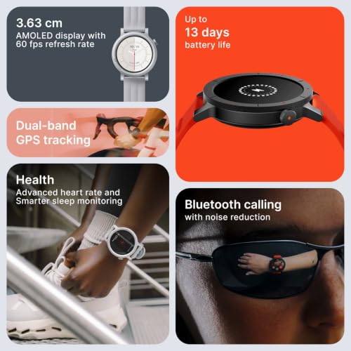 Image of CMF BY NOTHING Watch 3 Pro Smartwatch, Light Grey | 1.43 inch AMOLED Display, Bluetooth Calling, Built-in Dual-Band GPS, 130+ Sports Modes, IP68