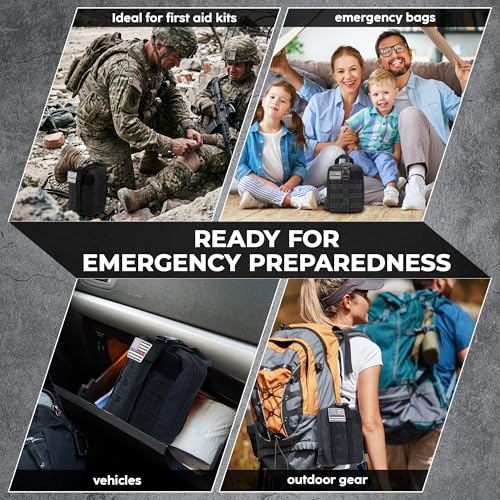 IFAK Trauma Kit with Tourniquet, Israeli-Style Bandage, Splint, Tactical First Aid Kit for Workplace, Office, Vehicle, Construction & Outdoor Emergency Preparedness (78 Pack) - Image 5
