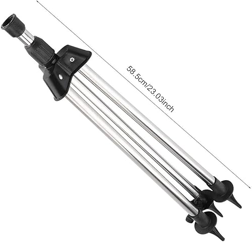 Miniatura 4 de Aspersor de trípode de cobertura extra grande con base de trípode ajustable, inserto de suelo de acero inoxidable, rociador de riego de césped,