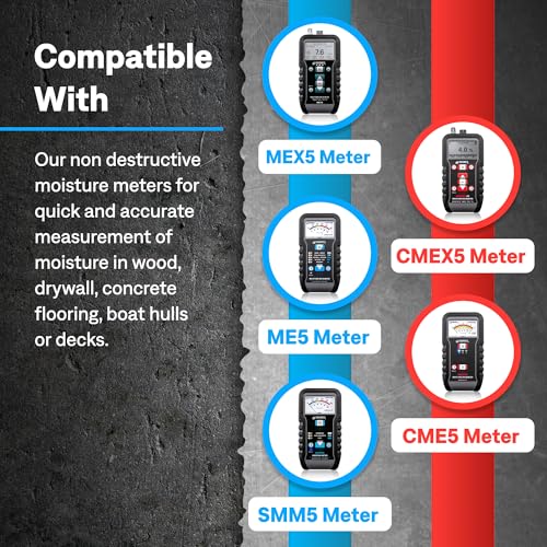 Image of Tramex Extension Handle & Clamp for the 5-Series Moisture Encounters | Use with Our MEX5, ME5, CMEX5, CME5 & Skipper 5 Wood, Drywall, Concrete & Marine Meters Only | Adjustable Tool for Measurement