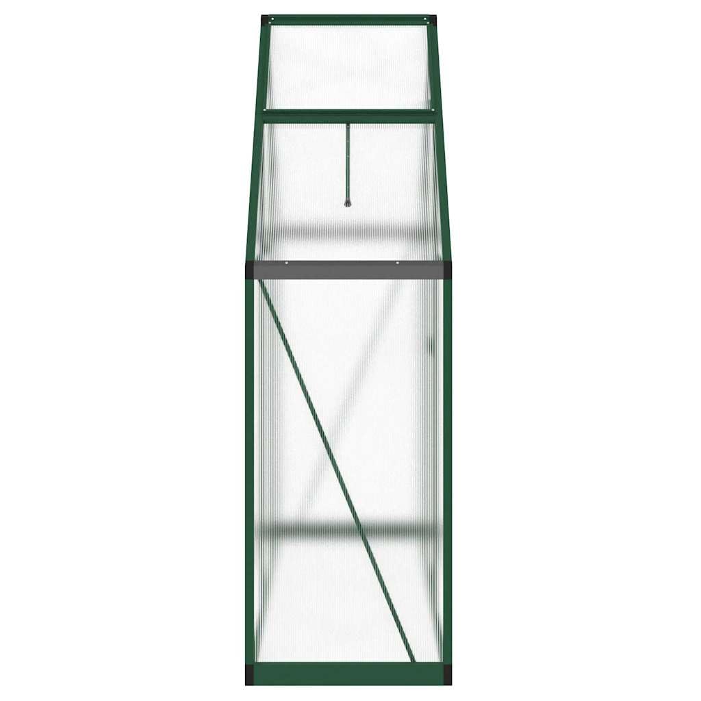 Szklarnia z ramą fundamentową z aluminium i poliwęglanu, 169 x 58 x 195 cm, szklarnia do domku na pomidory, szklarnia do uprawy pomidorów, do wczesnej inspektu, balkonu, tarasu i ogrodu