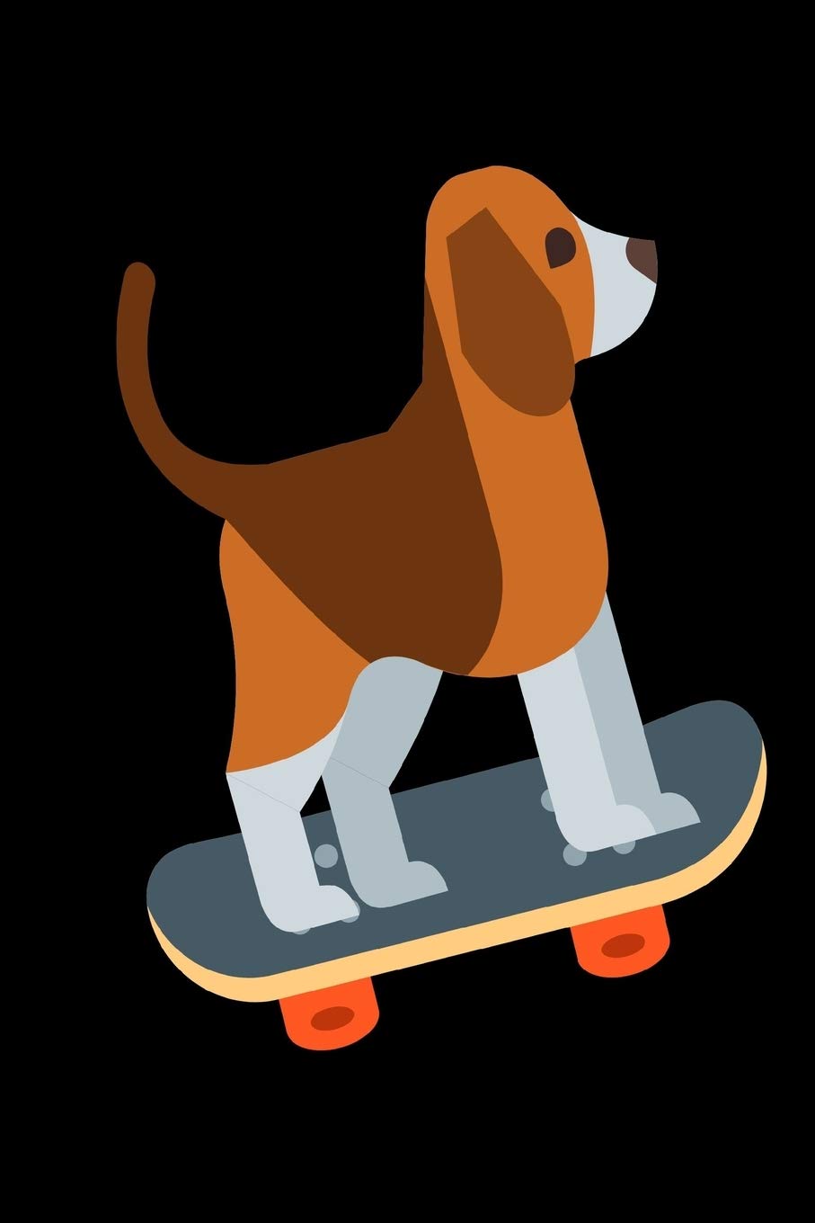 Dog Skateboarding Notebook: Humor Funny Journal To Write In