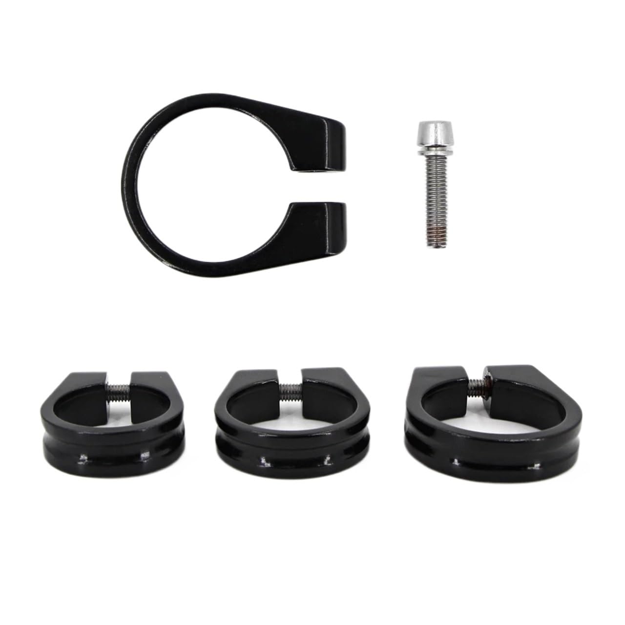 Yangshe 34.9Mm Clamp 10 Pcs Aluminum Bicycle Seat Tube Clamp Quick Release Accessories For Most Bicycles(34.9Mm Clamp)