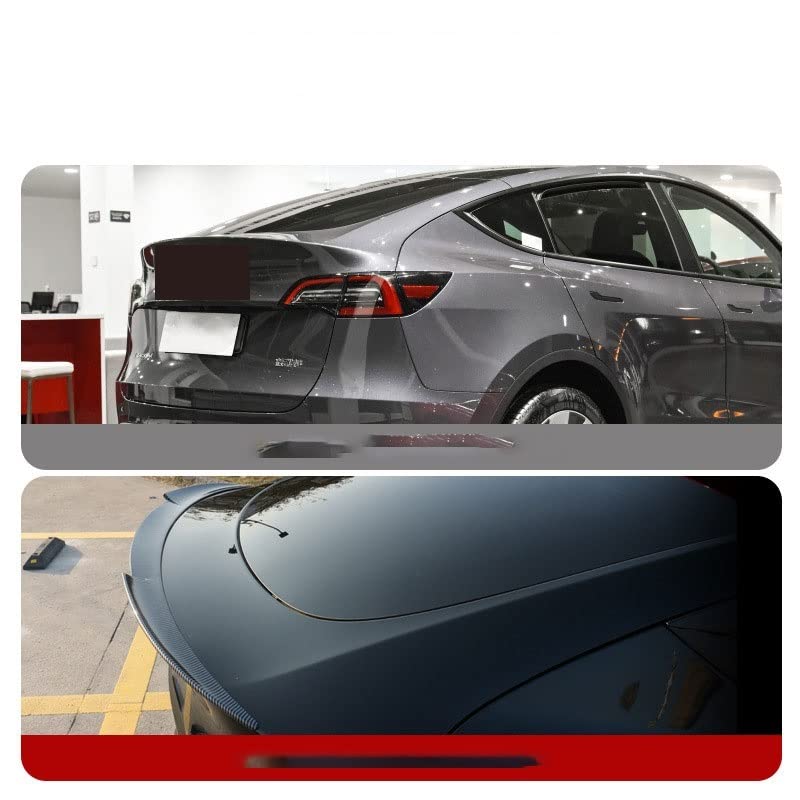Spoiler Posteriore HighKick In Fibra Di Carbonio Per Tesla Model Y 2020-2023, 3x3 Twill Lucido, Migliora Aerodinamica Ed Estetica