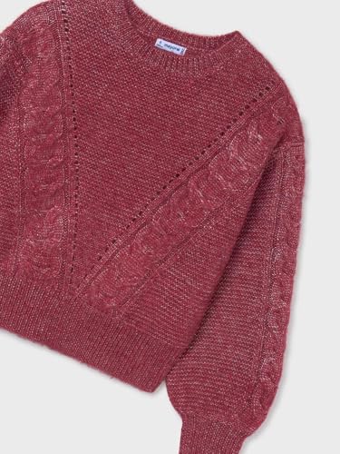 Mayoral Textured Jumper for Girls Tomato2