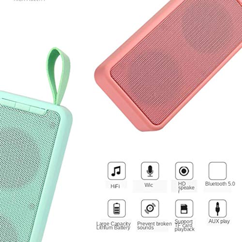 Baoblaze Mini Amplificador De Fidelidade Som Suporte Tf Cartão Tws Subwoofer Aux Usb Fm - Azul