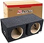 Bbox Dual Vented 15 Inch Subwoofer Enclosure - Pro Series Dual Vented SPL Car Subwoofer Boxes & Enclosures - Premium Subwoofer Box Improves Audio Quality, Sound & Bass - Nickel Finish Terminals