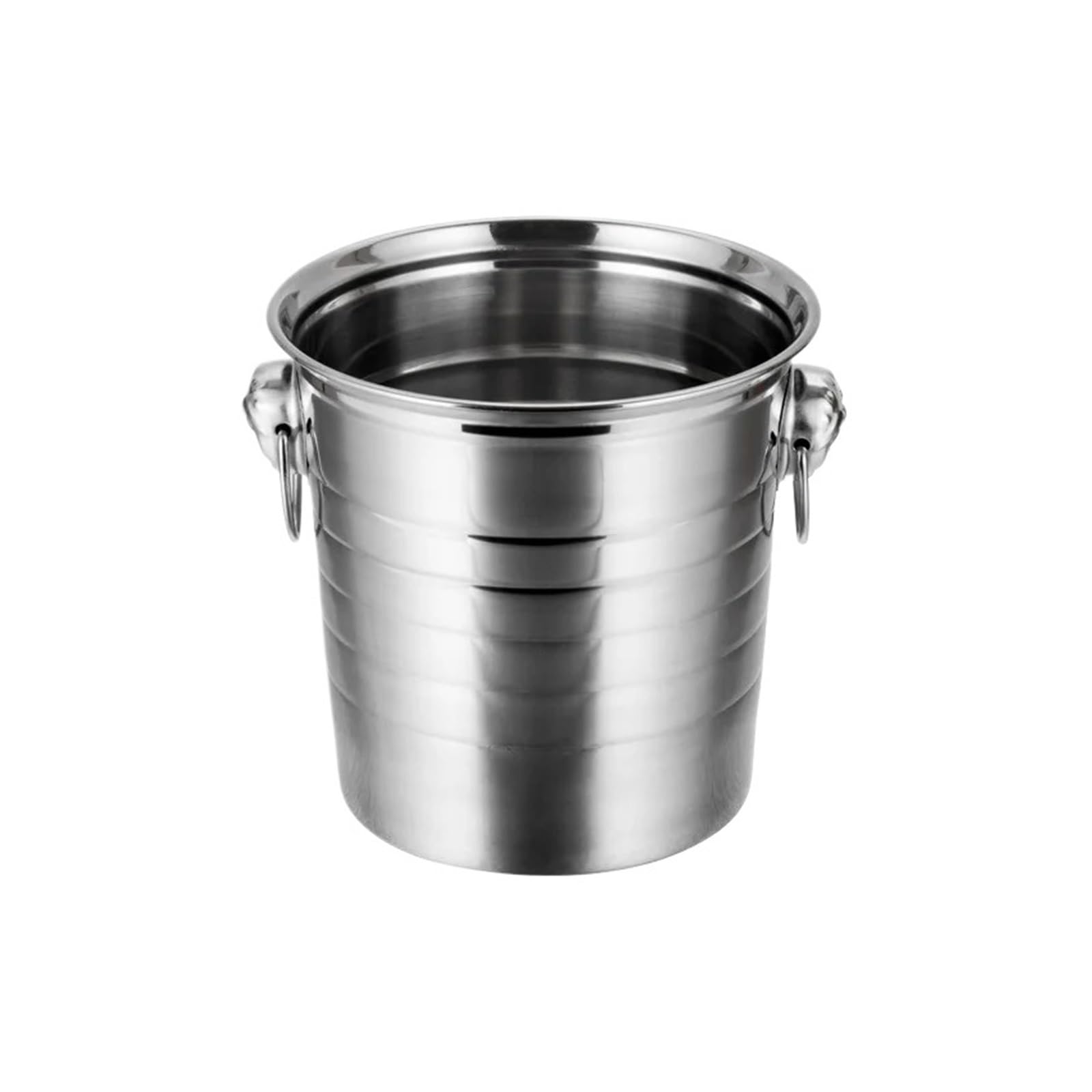 Secchiello per Ghiaccio in Acciaio Inossidabile da 1/3/5L, Secchiello per Ghiaccio per Champagne e Vino, per Feste al Bar, Cocktail Bar, Feste (B-Small-3L)