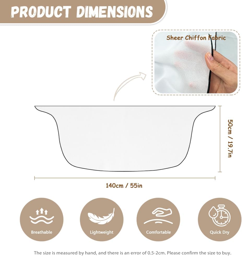 Biyejit Sarong Wraps for Women Chiffon Beach Cover Up Skirt Swimsuit Wrap Pareo Coverups - Image 6