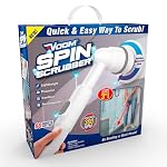 Voom Electric Spin Scrubber, Cordless Shower Spinning Brush with 2 Replaceable Brush Heads & Adjustable Handle, Rechargeable Spinning Brush for Cleaning Bathroom Tub, Floor & Wall Tiles, Car Wheels - Image 3