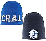 Kinder Mütze zum Wenden FC Schalke 04 Wendemütze Marine / Königsblau KIND / KIDS / KINDER