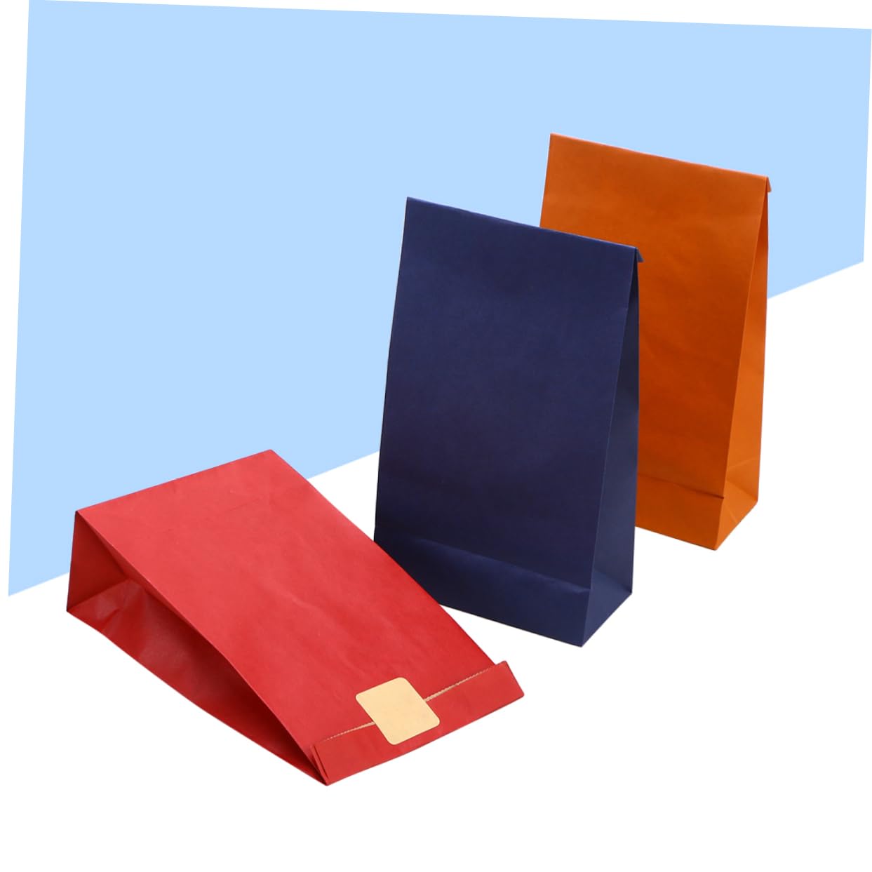 SHERCHPRY 120stücke Papiertüten Bunt Geschenktaschen Papier Kraftpapiertüten Ohne Henkel Partytüten Geburtstagstüten Flacher Boden Stabil Vielseitig Einsetzbar