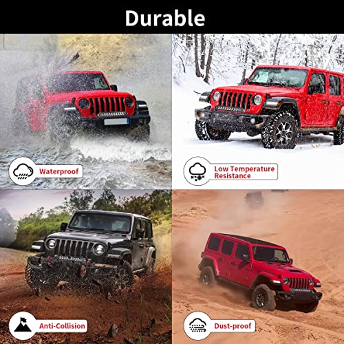 LASFIT 12 inch LED Light Bar, Screwless IP67 Waterproof Light Bar, Off Road Spot Flood Combo Work Light for Wrangler/F-150/Ranger/Explorer/4Runner - Image 5