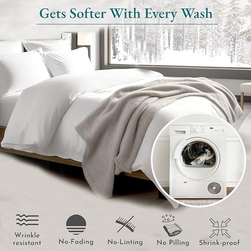 California Design Den 500 Thread Count Cotton Sheets King, Cooling Deep Pocket Bed Sheets Set, Soft & Breathable 100% Cotton Sateen Hotel Quality Luxury High Thread Count Sheets thumb #4