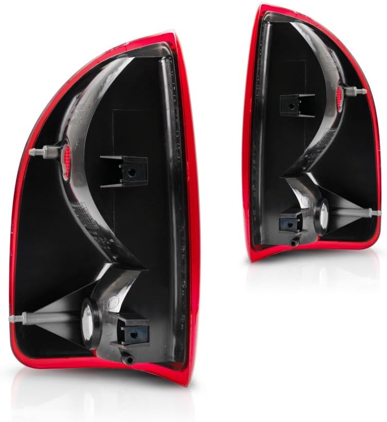 CarLights360 For 1997-2004 Dodge Dakota Pair Rear Tail Lights Driver and Passenger Side Assembly Unit CH2800126 CH2801126-replaces 55055113 55055112
