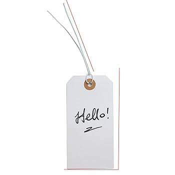 Prestrung Manila Shipping Tags Manila Paper Tags #1 With String Attached, 2 3/4" X 1 3/8" (Box Of 100) Small Blank Paper Shipping Labels With Strings And Reinforced Eyelet - EZDOM Tags Name Labels For Clothing