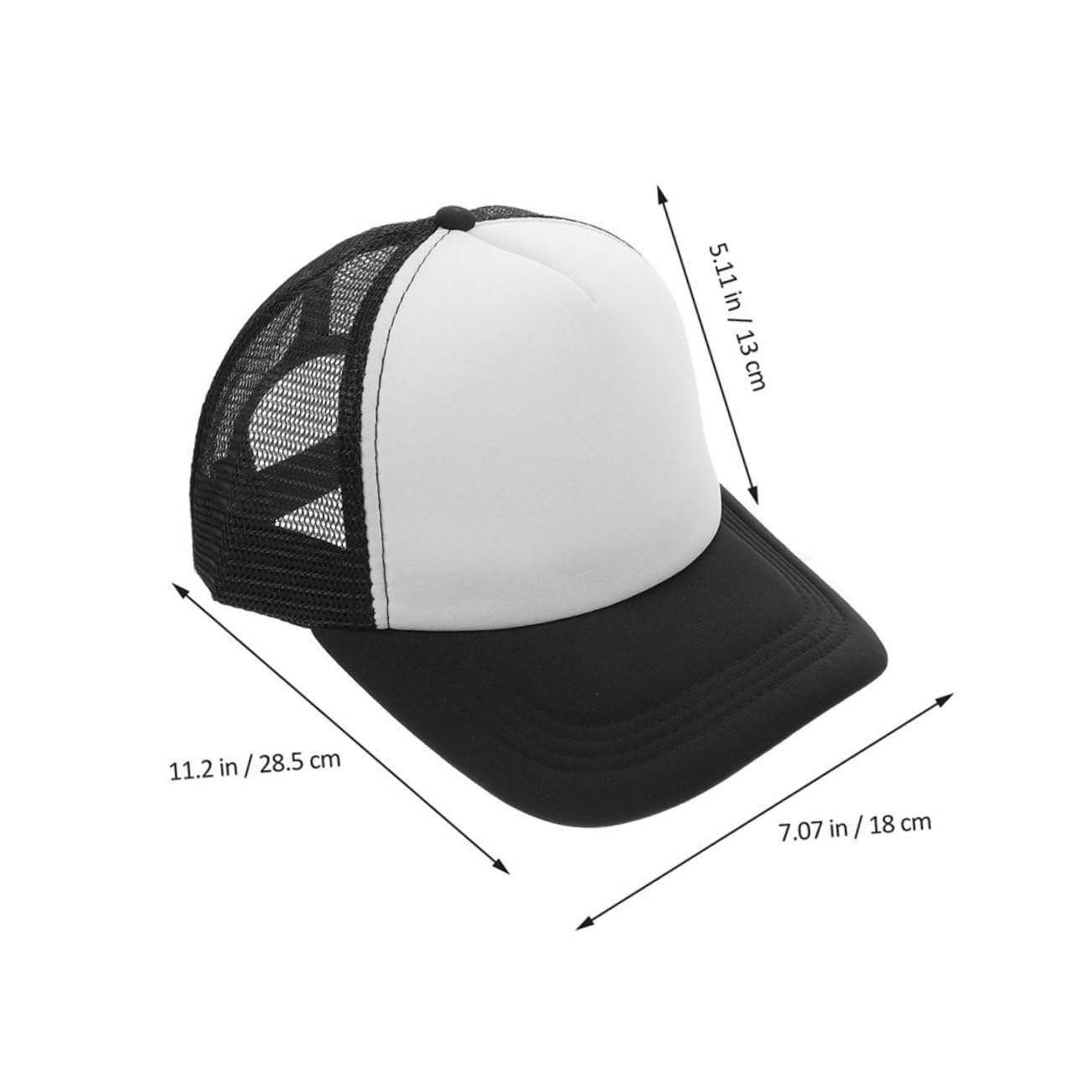 Set da 6 Cappelli da Baseball in Rete Traspirante per Sublimazione, Cappelli Vuoti Fai da Te per attività All'aperto e Uso Quotidiano