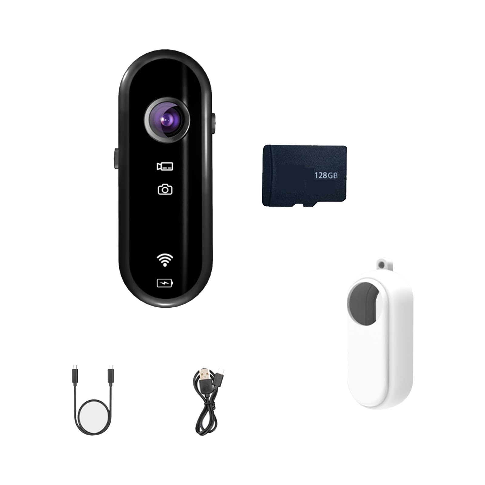 Caméra d'action de poche étanche avec fixation multi-mode