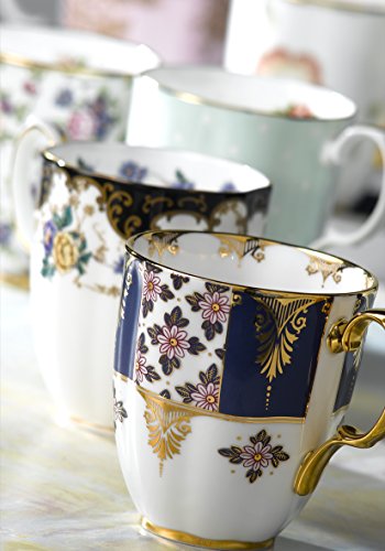 Image of Royal Albert 5 Piece 100 Years 1900-1940 Mug Set, 14.1 oz, Multicolor