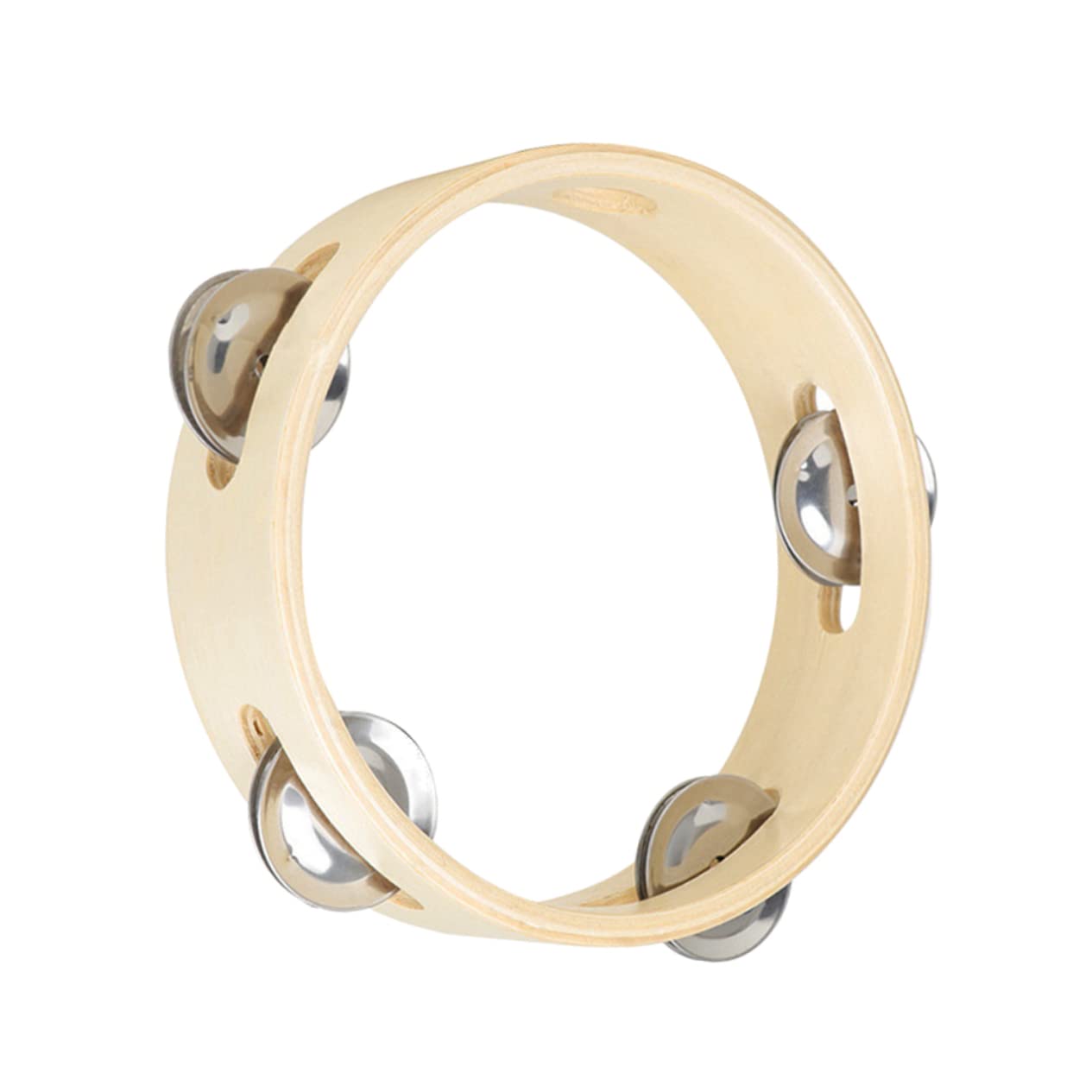 EXCLUZO 6 Rattle Tambourine Circle Musical Percussion Instruments for