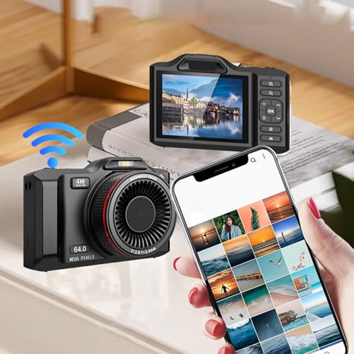 Cámara Digital Dpofirs 4K 64MP Dual Lens Negro miniatura 2