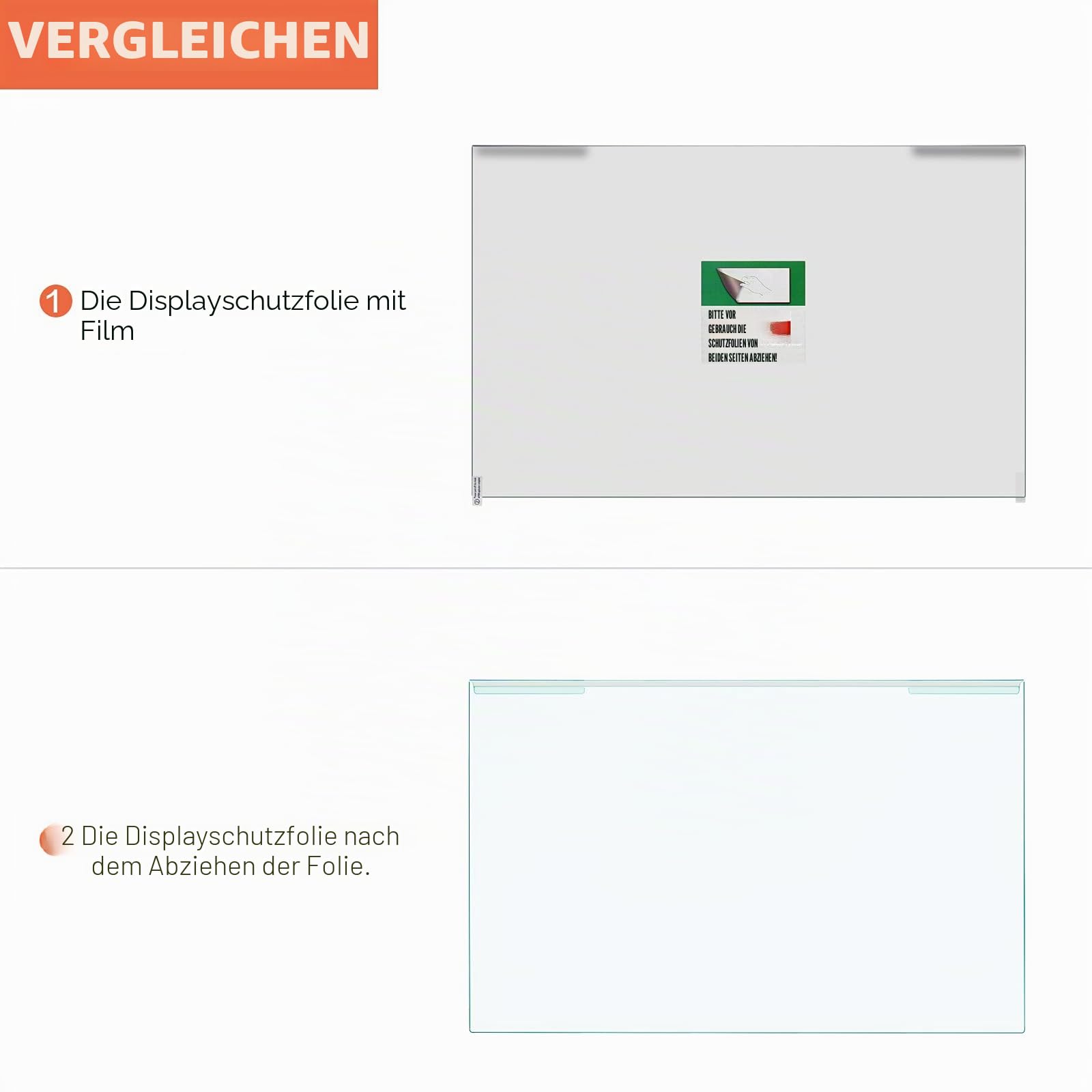 MOSISO 23-24 Zoll Monitor Blickschutzfilter Blickschutzfolie mit Blaulichtfilter UV Sichtschutzfolie für Diagonale 23, 23,6, 23,8, 24 Zoll 16: 9 Breitbild Desktop PC LED Monitore (54x34cm/L x B)