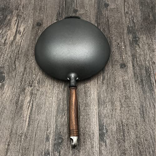 Wok tradicional chino de 32cm en hierro fundido miniatura 3