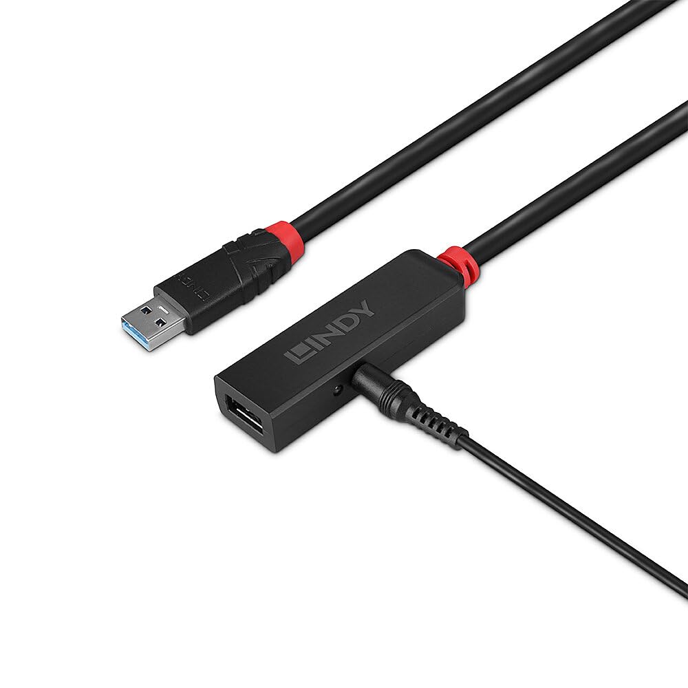 LINDY 43401 Aktive Verlängerung USB 3.0, schmal, 5 m